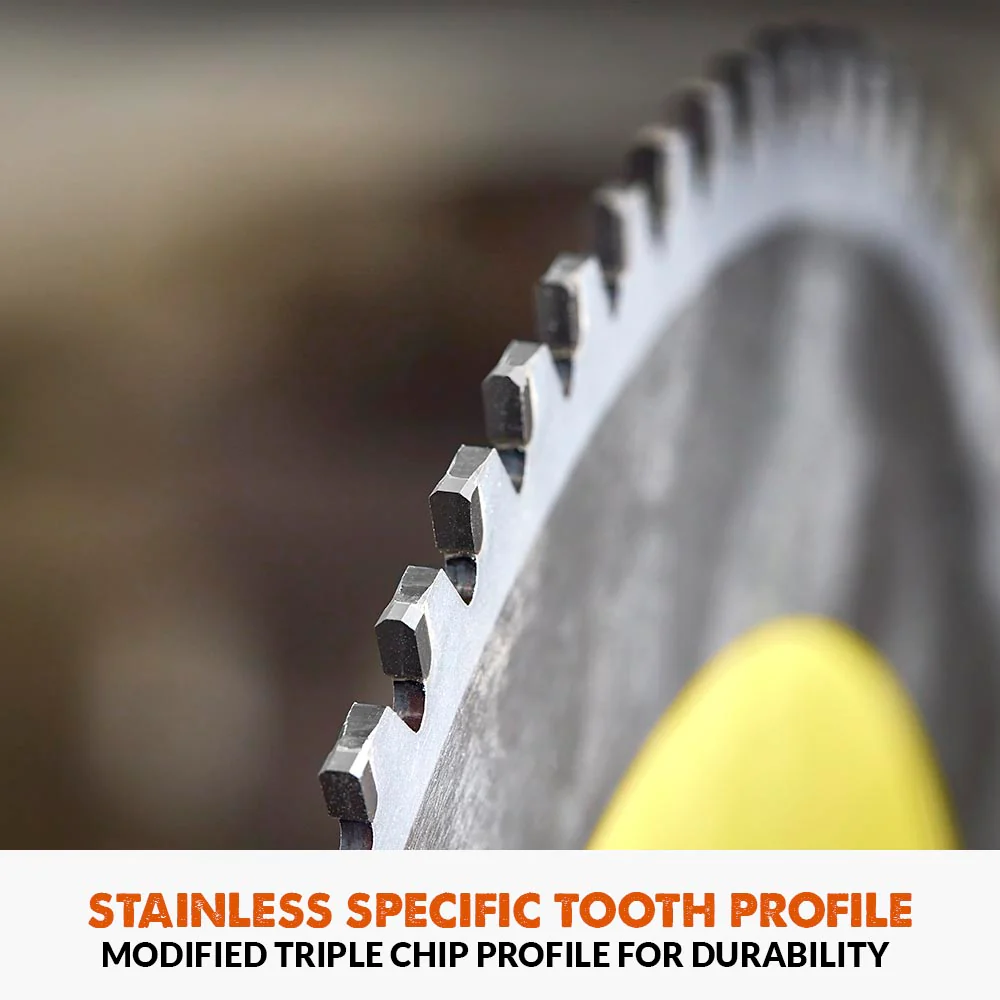 Evolution 185mm Stainless Steel Cutting 48T TCT Circular Saw Blade - Image 3