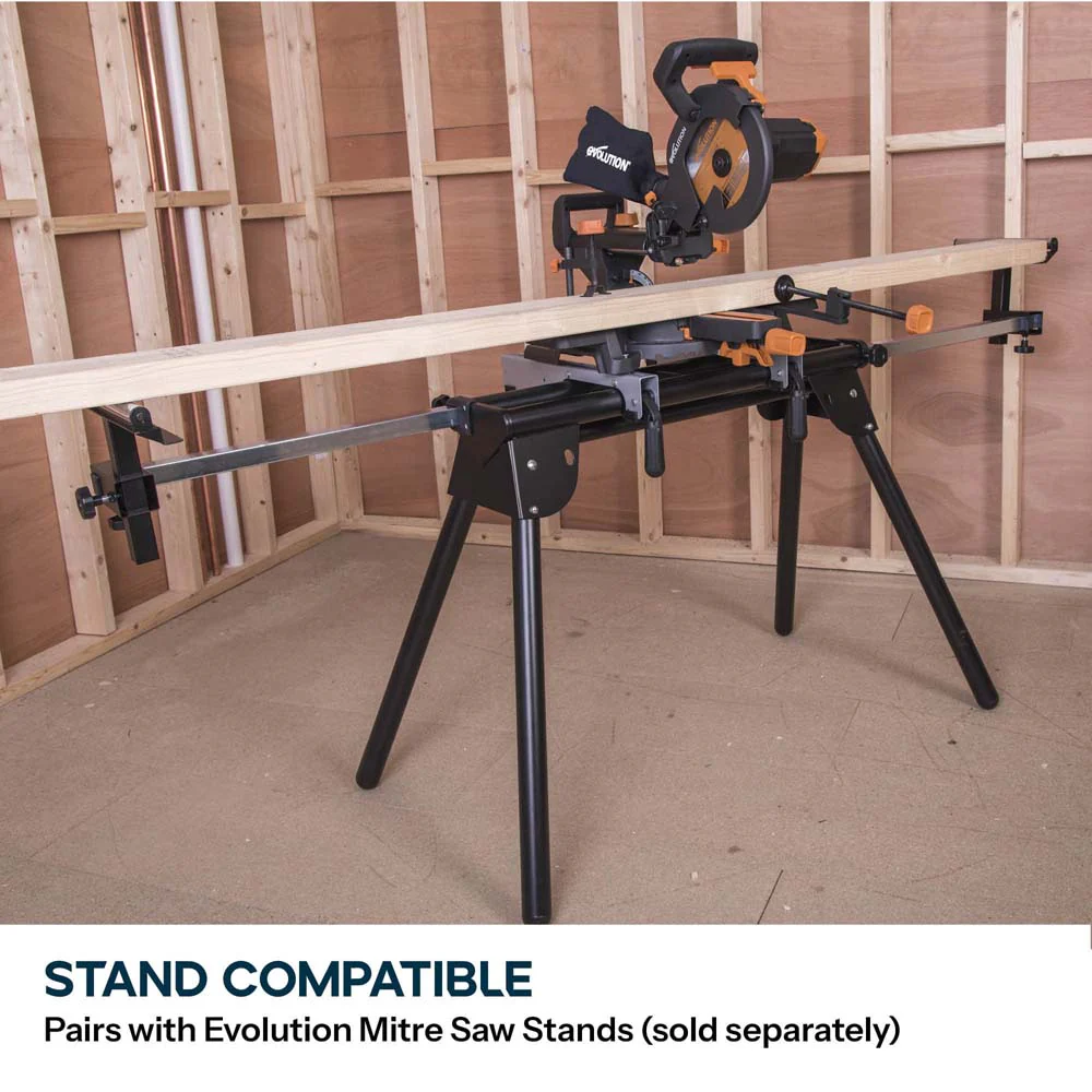 B-Stock Refurbished Evolution R210SMS+ 210mm Sliding Compound Mitre Saw With TCT Multi-Material Cutting Blade - Image 14