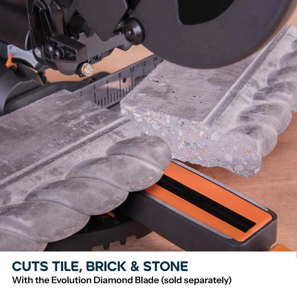 B-Stock Refurbished Evolution R210SMS+ 210mm Sliding Compound Mitre Saw With TCT Multi-Material Cutting Blade - Image 21