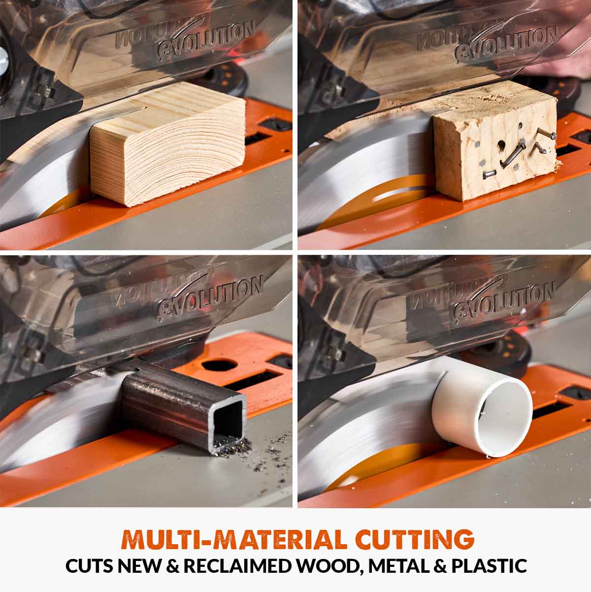 B-stock Refurbished Evolution R255TBL+ 230v Portable Jobsite Table Saw with 255mmTCT Multi-material Blade - Image 17