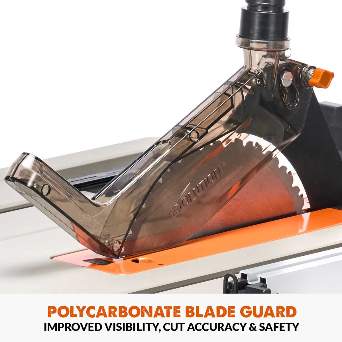 B-stock Refurbished Evolution R255TBL+ 230v Portable Jobsite Table Saw with 255mmTCT Multi-material Blade - Image 18