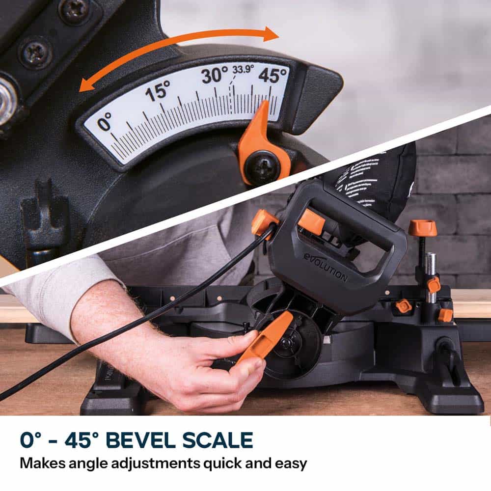 Evolution R210SMS-300+ Sliding Mitre Saw & Stand Bundle - Image 8