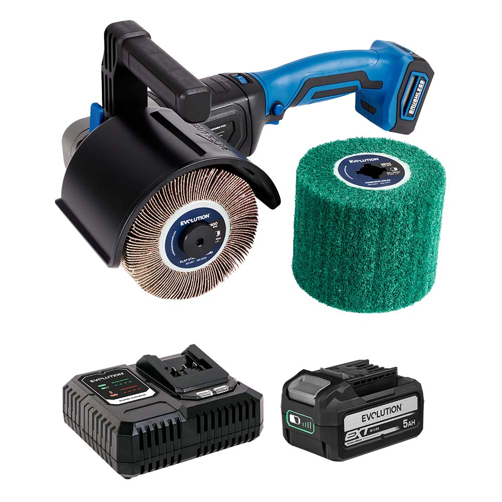 Evolution 18V Cordless Surface Conditioning Tool with Brushless Motor & 2 Drums | S120SCT-Li - Image 14