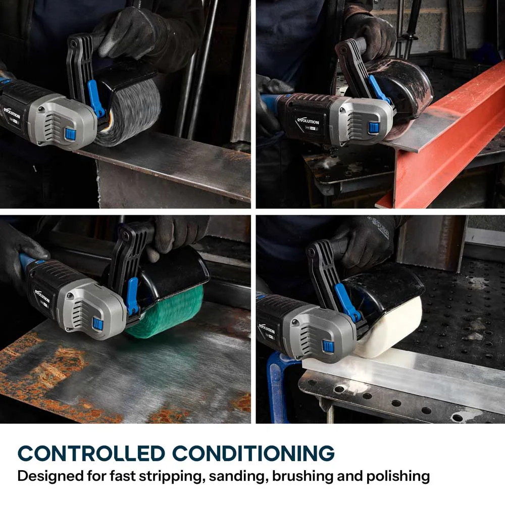 Evolution 18V Cordless Surface Conditioning Tool with Brushless Motor & 2 Drums | S120SCT-Li - Image 3