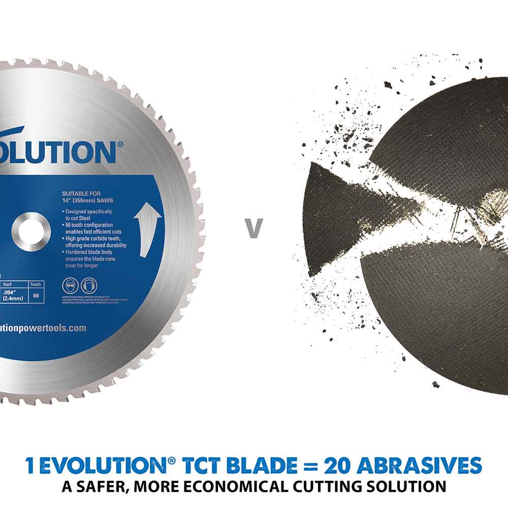 Evolution 255mm Mild Steel Cutting 52T Blade - Image 4