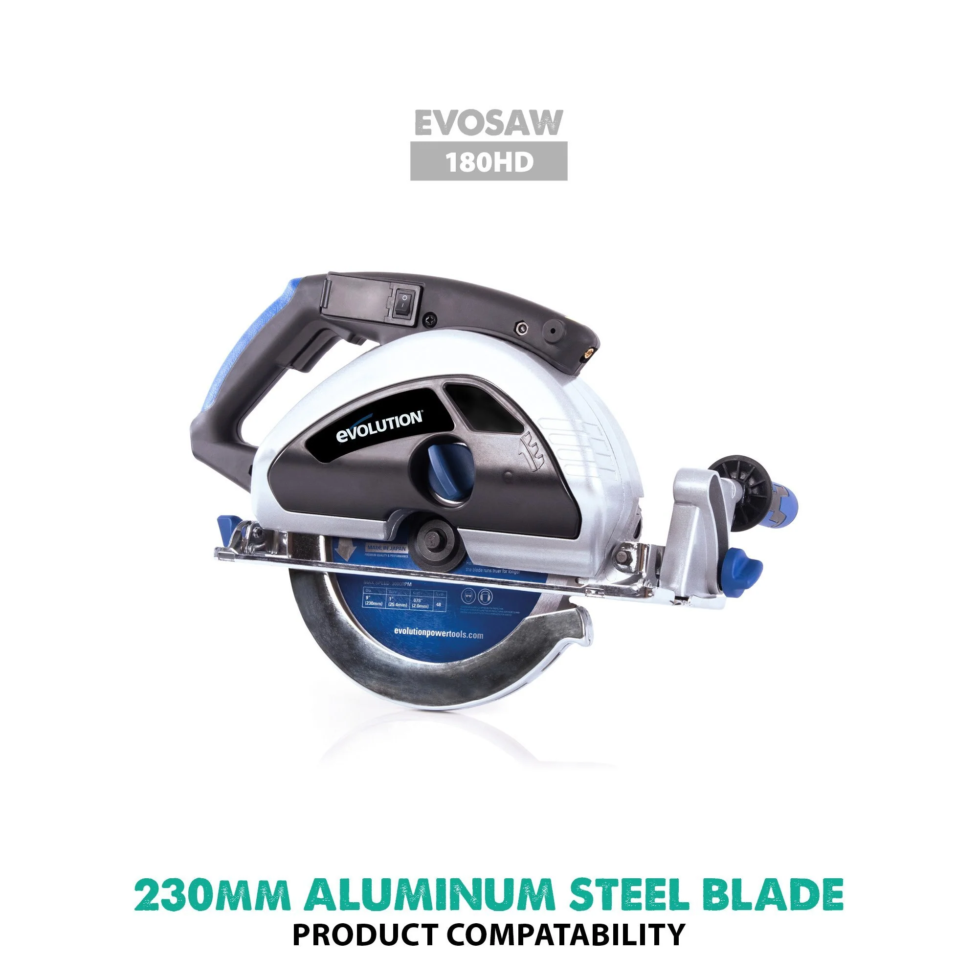 Evolution 255mm Aluminium Cutting 80T Blade - Image 4