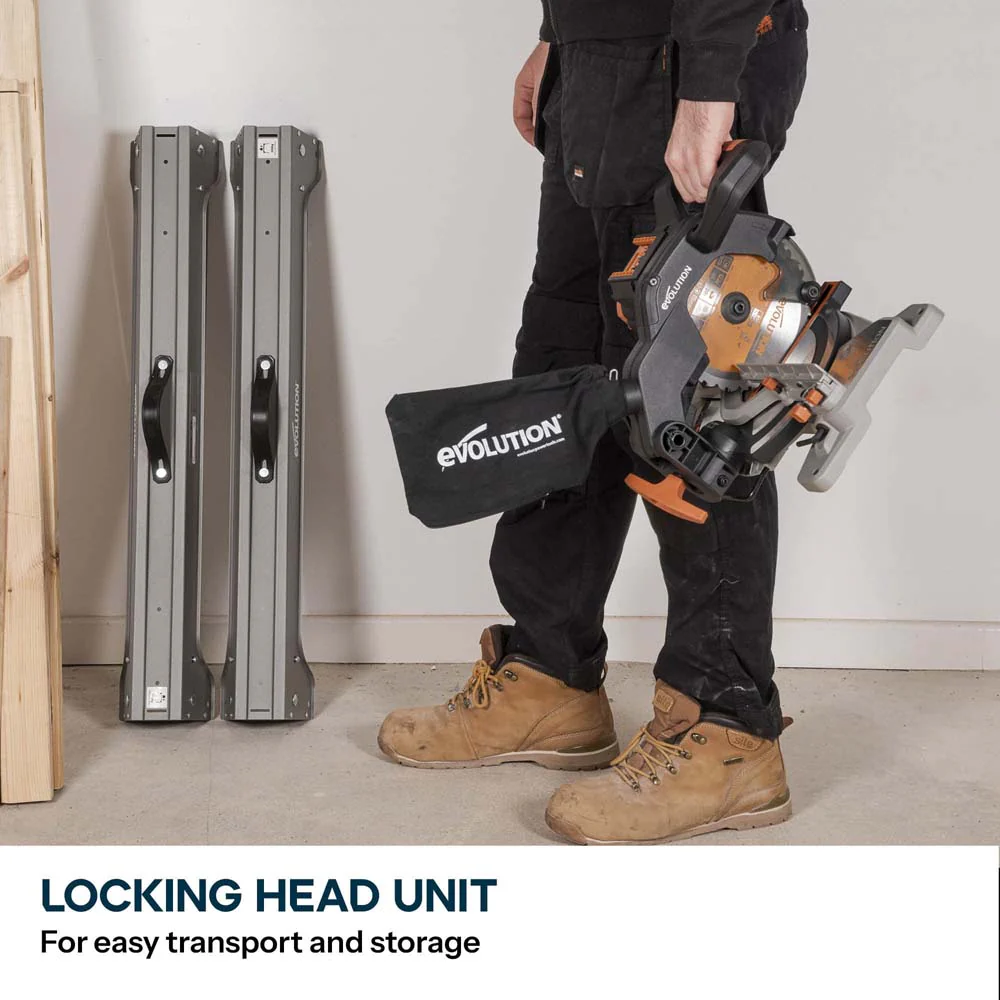 Evolution Cordless R185CMS-Li 185mm Compound Mitre Saw & Stand Bundle - Image 8