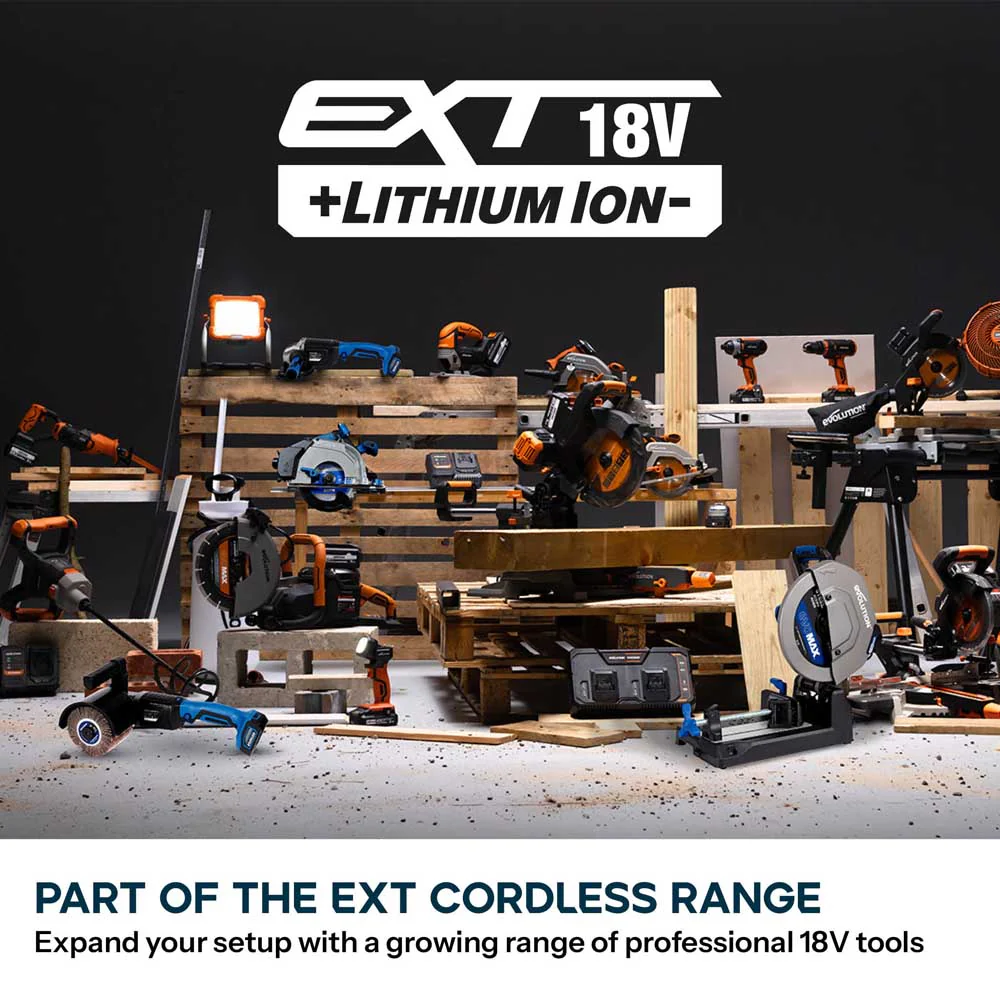 Evolution Cordless R18RCH-Li1 Single Port 6 Amp Fast Charger 18v Li-Ion EXT - Image 4