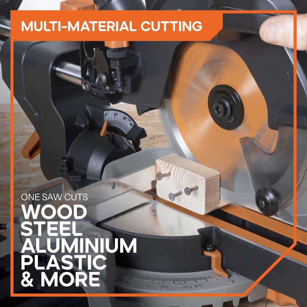 Evolution Cordless R185SMS-Li 185mm Sliding Mitre Saw & Evolution XL Rolling Mitre Saw Stand Bundle - Image 3