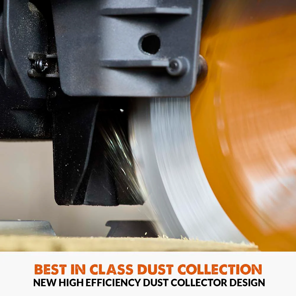 Evolution Cordless R255SMS-DB-Li Double Bevel Mitre Saw & XL Stand - Image 11