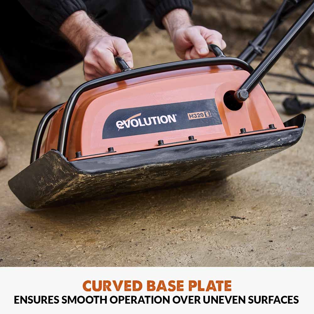 Hulk Electro H320-E 230V Electric Plate Compactor & Paving Pad Bundle - Image 5