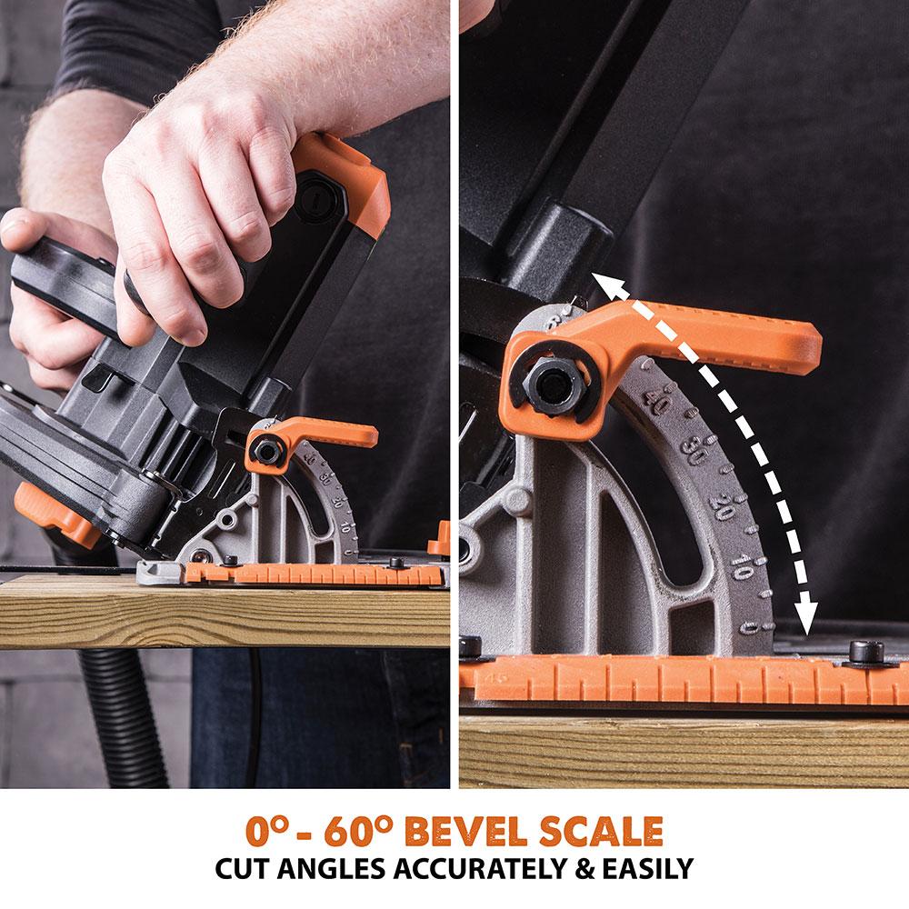 Evolution R185CCS 185mm 110V Circular Saw with TCT Multi-Material Cutting Blade - Image 8