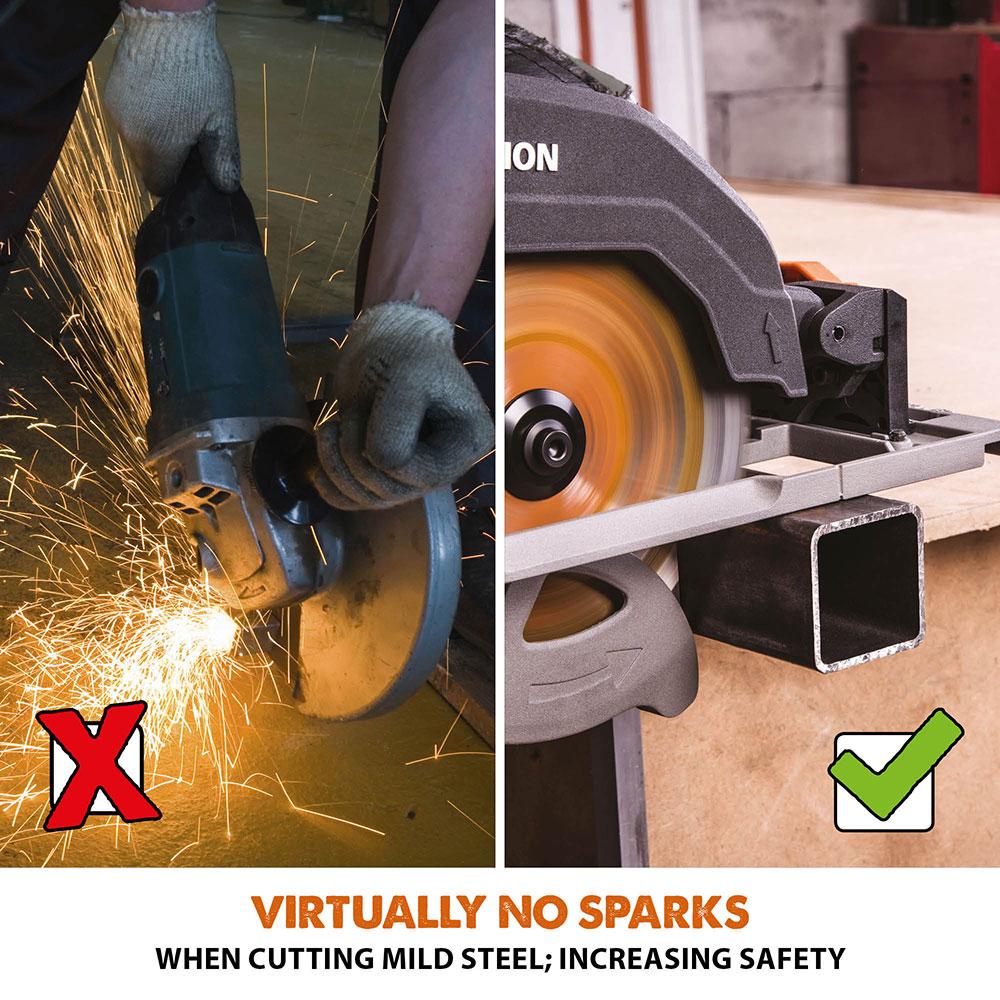Evolution R185CCSX+ 185mm Circular Saw with TCT Multi-Material Cutting Blade (Refurbished - Like New) - Image 10