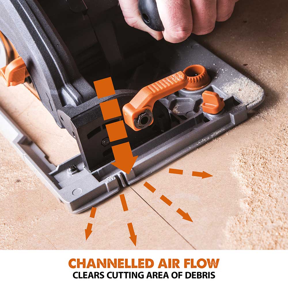 Evolution R185CCSX Handheld Circular Saw, ST2800-G2 2.8m 2-piece Track & 3-piece Mini-Track Bundle - Image 14