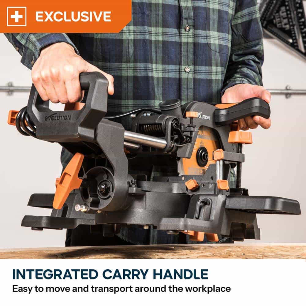 Evolution R185SMS+ 185mm Sliding Mitre Saw & Stand Bundle - Image 12