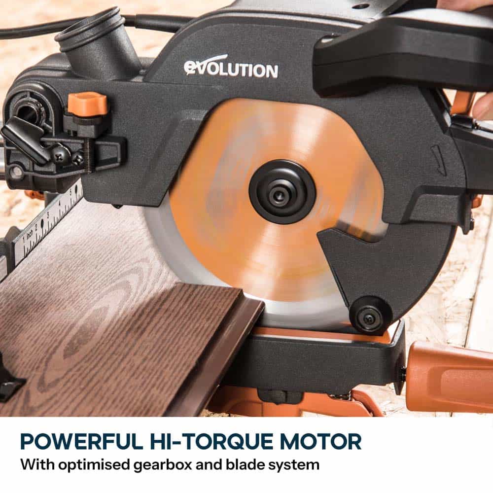 Evolution R185SMS+ 185mm Sliding Mitre Saw & Stand Bundle - Image 6