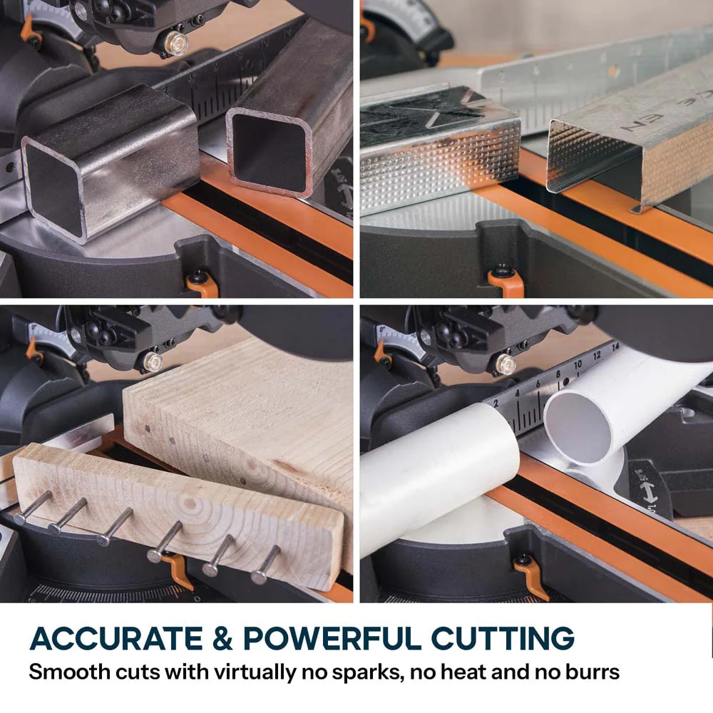 Evolution R210SMS+ 210mm Sliding Mitre Saw & Stand Bundle - Image 3