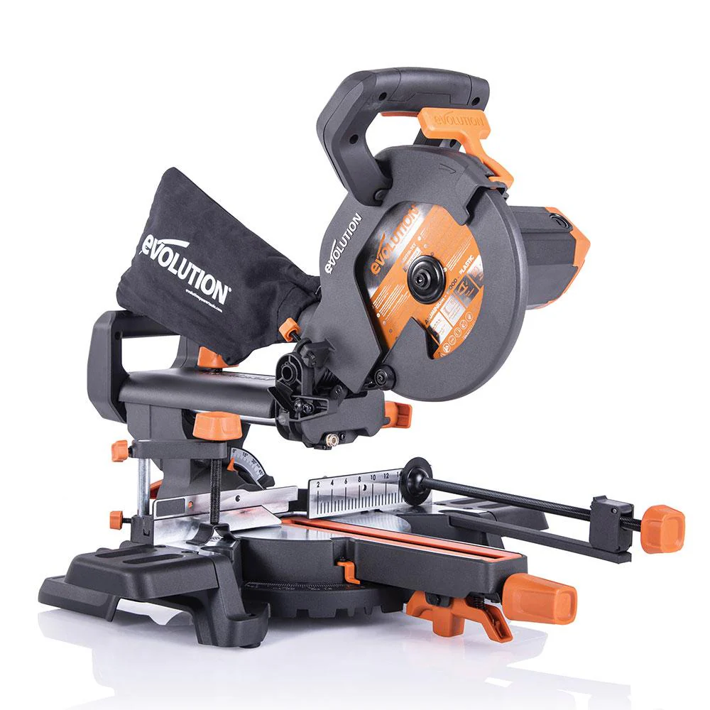 Evolution R210SMS+ 210mm Sliding Mitre Saw & Stand Bundle - Image 30