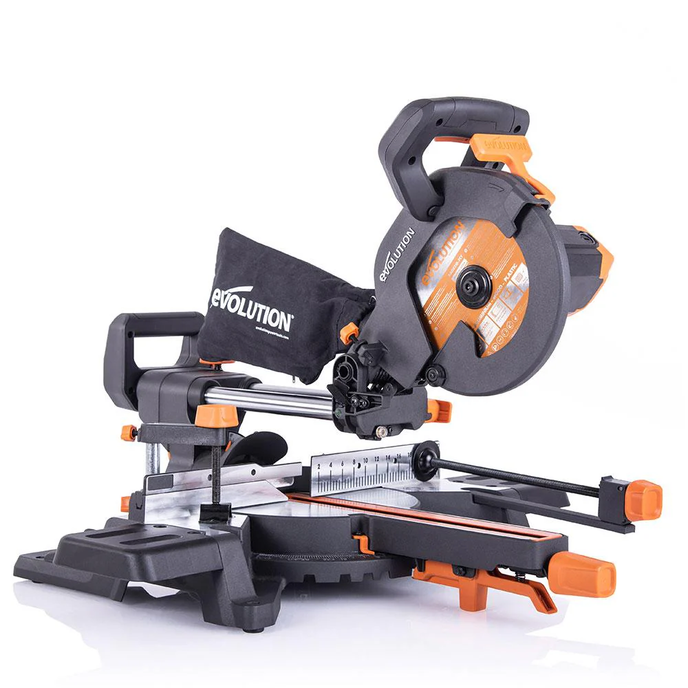 Evolution R210SMS-300+ Sliding Mitre Saw & XL Rolling Stand Bundle - Image 3