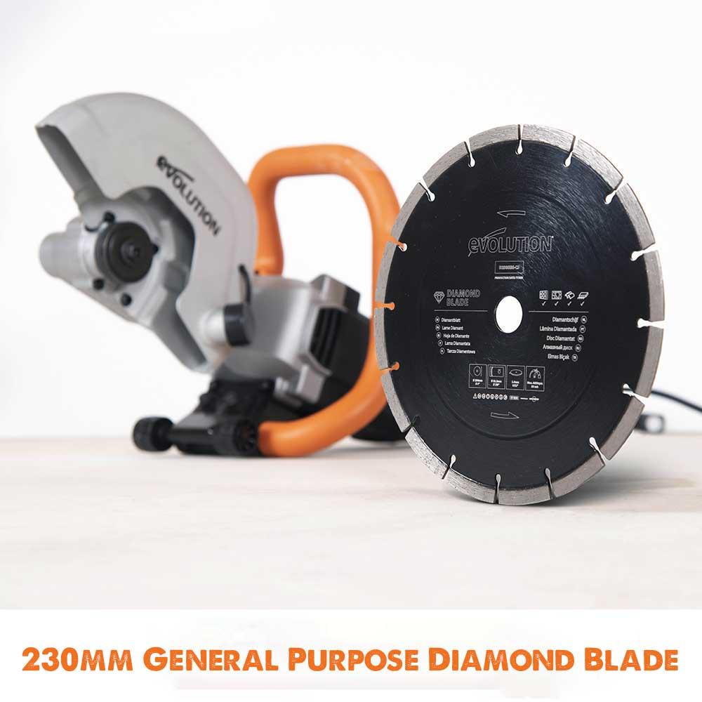 Evolution R230DCT Diamond Disc Cutter Blade Variety Pack 22.2mm Bore - Image 7