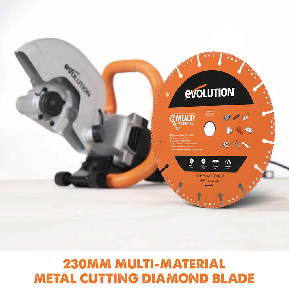 Evolution R230DCT Diamond Disc Cutter Blade Variety Pack 22.2mm Bore - Image 9