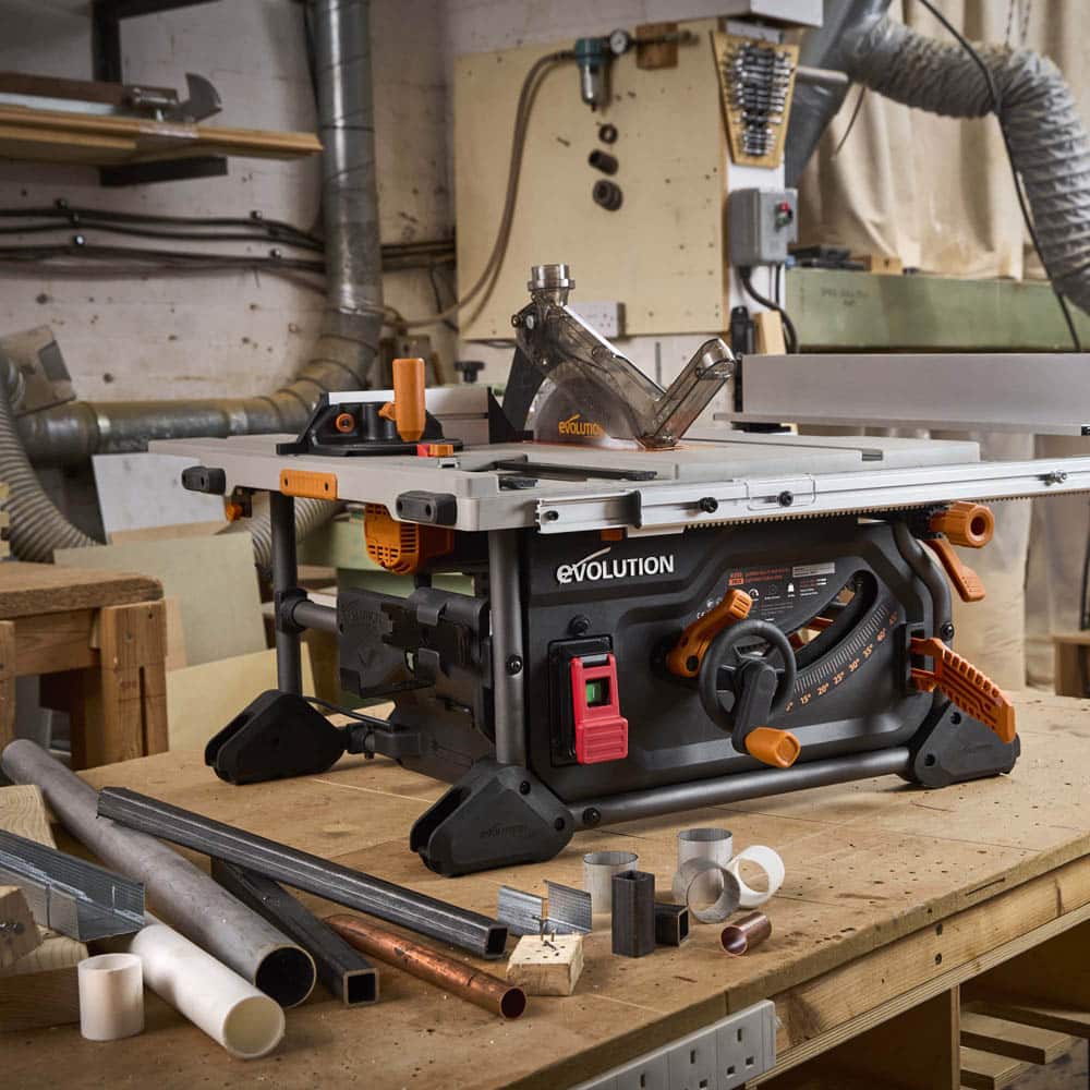 Evolution R255TBL Portable Table Saw 230v 255mm With TCT Multi-material Blade - Image 14