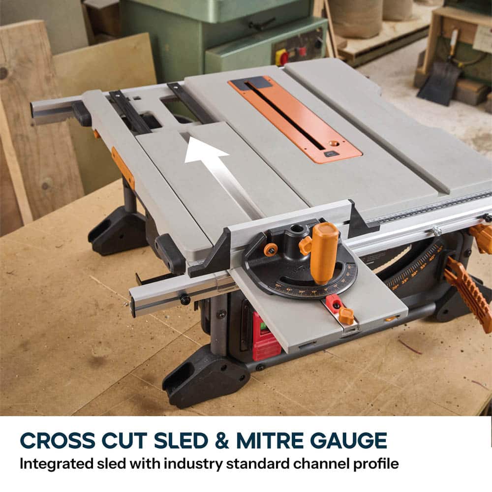 Evolution R255TBL Portable Table Saw 230v 255mm With TCT Multi-material Blade - Image 7