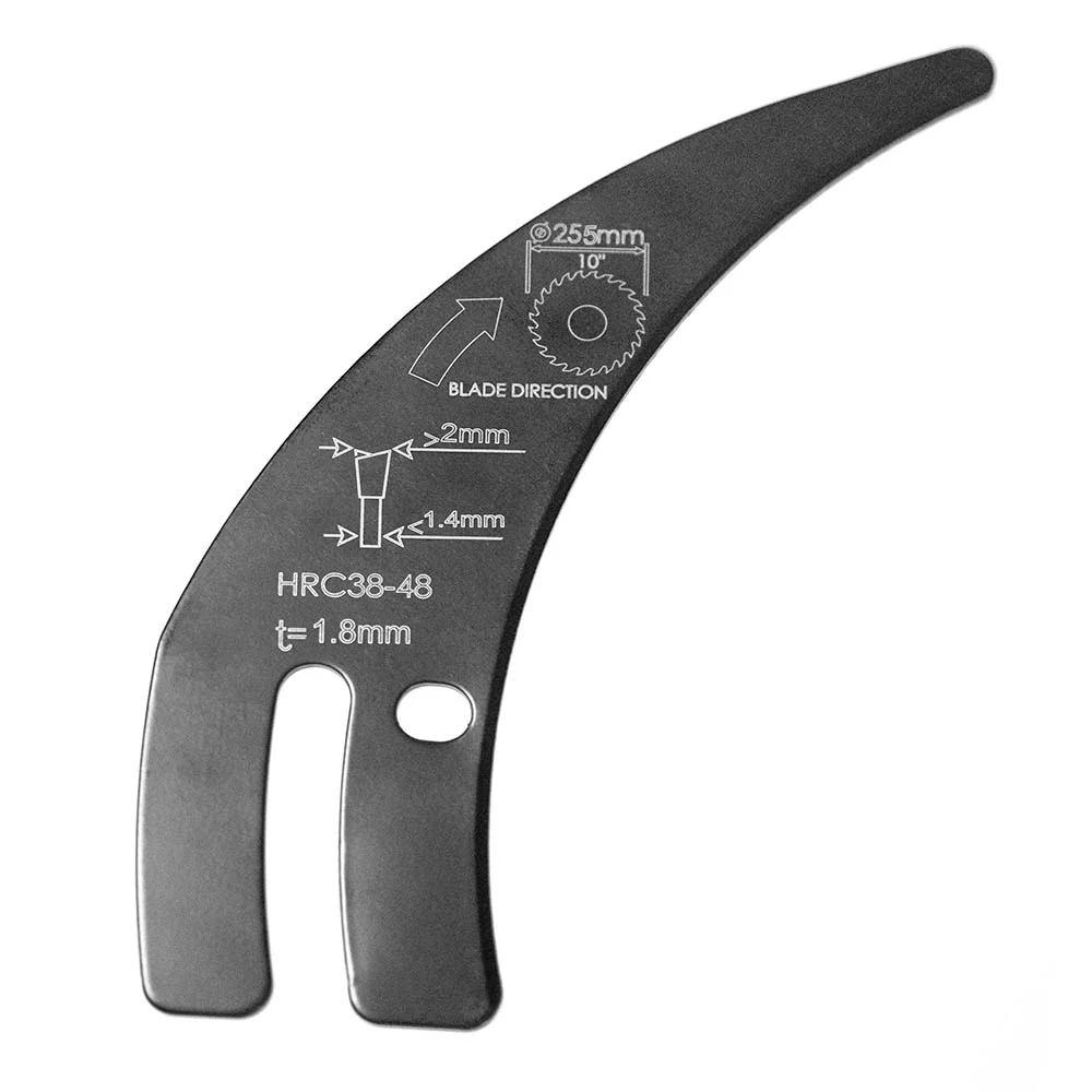 Cross-Cut-Sled Compatible Trench-Cut Riving Knife For Evolution R255TBL/+ Table Saws