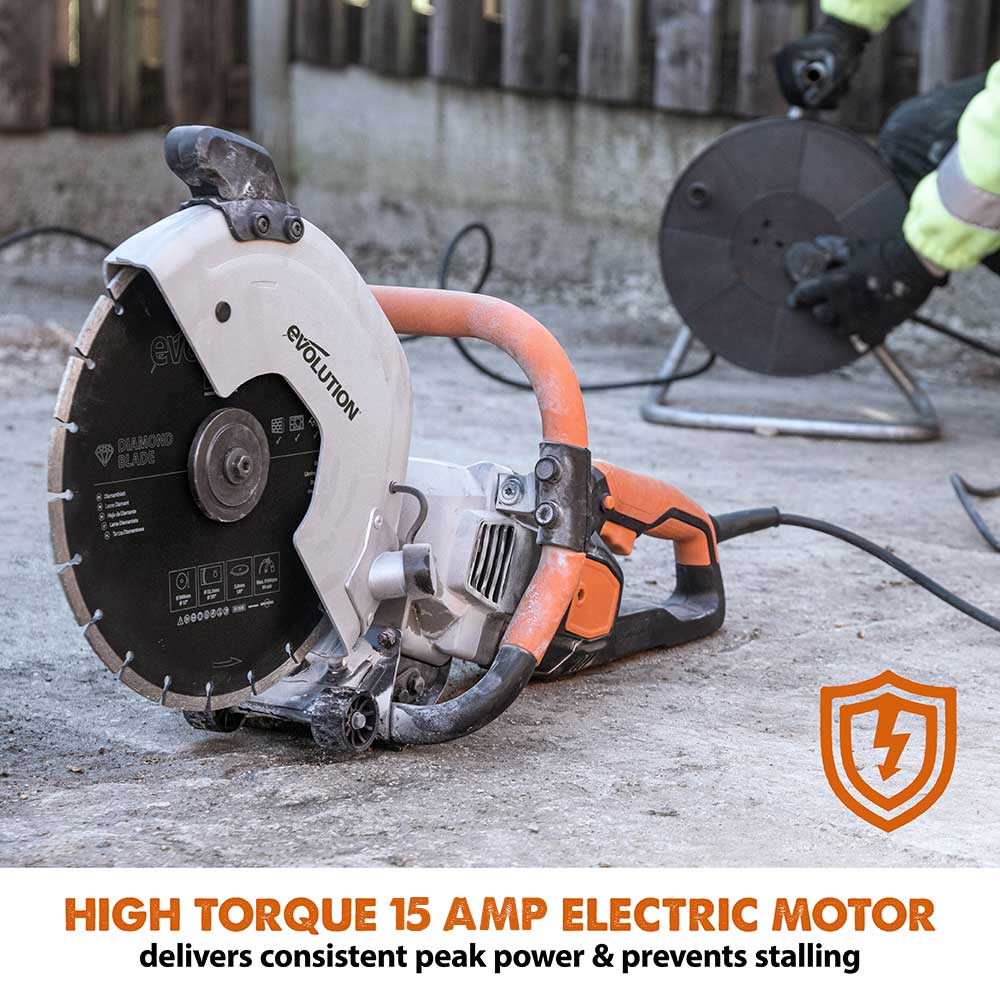 Evolution R300DCT 300mm 12" Electric Disc Cutter, Concrete Saw, (Refurbished - Like New) - Image 3