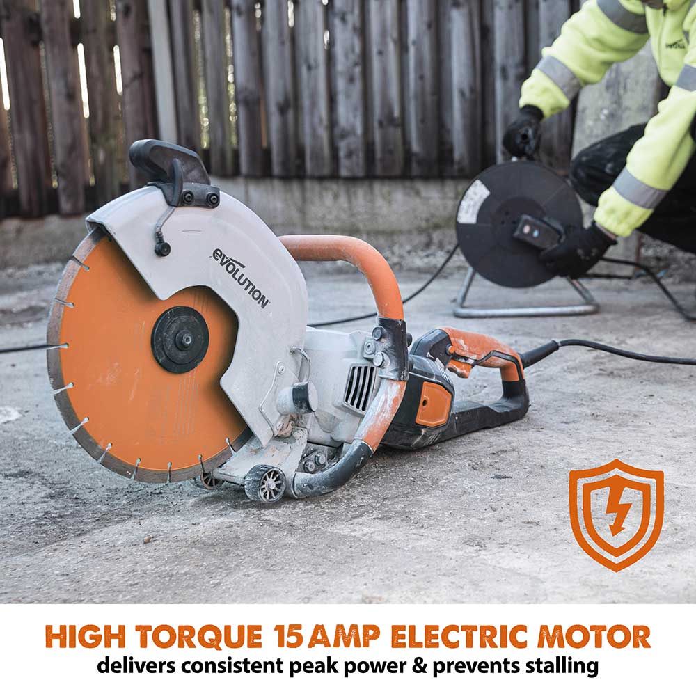R300DCT+ Electric Disc Cutter with Hand Pump Water Bottle, Bag & Extra Blade - Image 5