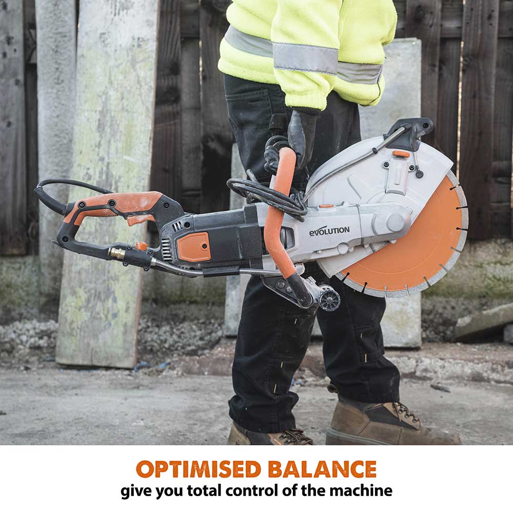 R300DCT+ Electric Disc Cutter with Hand Pump Water Bottle, Bag & Extra Blade - Image 8