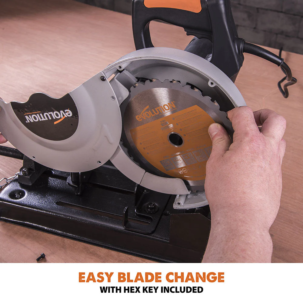 Evolution RAGE4 - 185mm Chop Saw with TCT Multi-material Cutting Blade B-grade (Refurbished as new) - Image 12