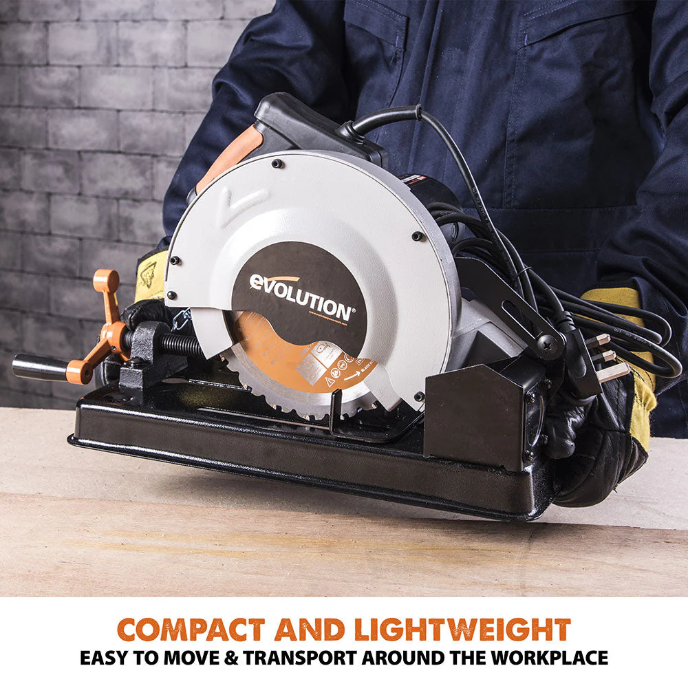 Evolution RAGE4 - 185mm Chop Saw with TCT Multi-material Cutting Blade B-grade (Refurbished as new) - Image 13
