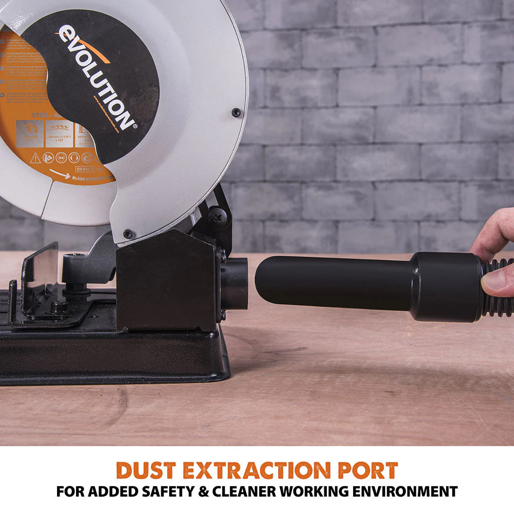Evolution RAGE4 - 185mm Chop Saw with TCT Multi-material Cutting Blade C-grade (Refurbished fair condition) - Image 11