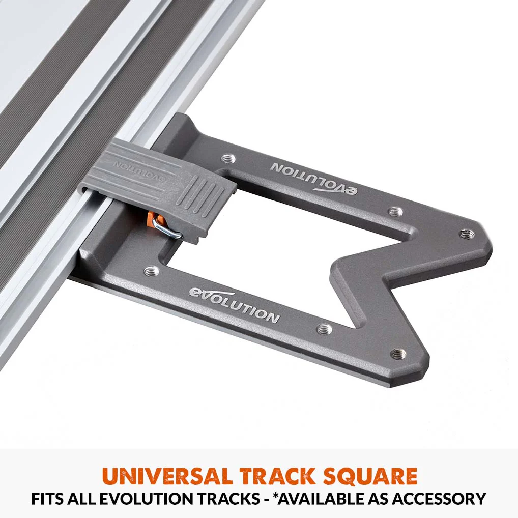 Evolution R185CCSX+ Circular Saw & ST2800-G2 Universal 2.8m Track Bundle (2x 1400mm ) With Self-Aligning Connectors - Image 13