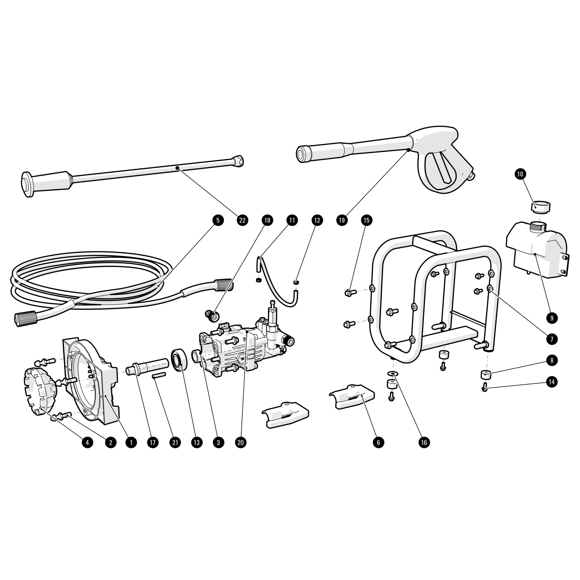 Evolution PW3200 Pressure Washer Spare Parts - Image 2