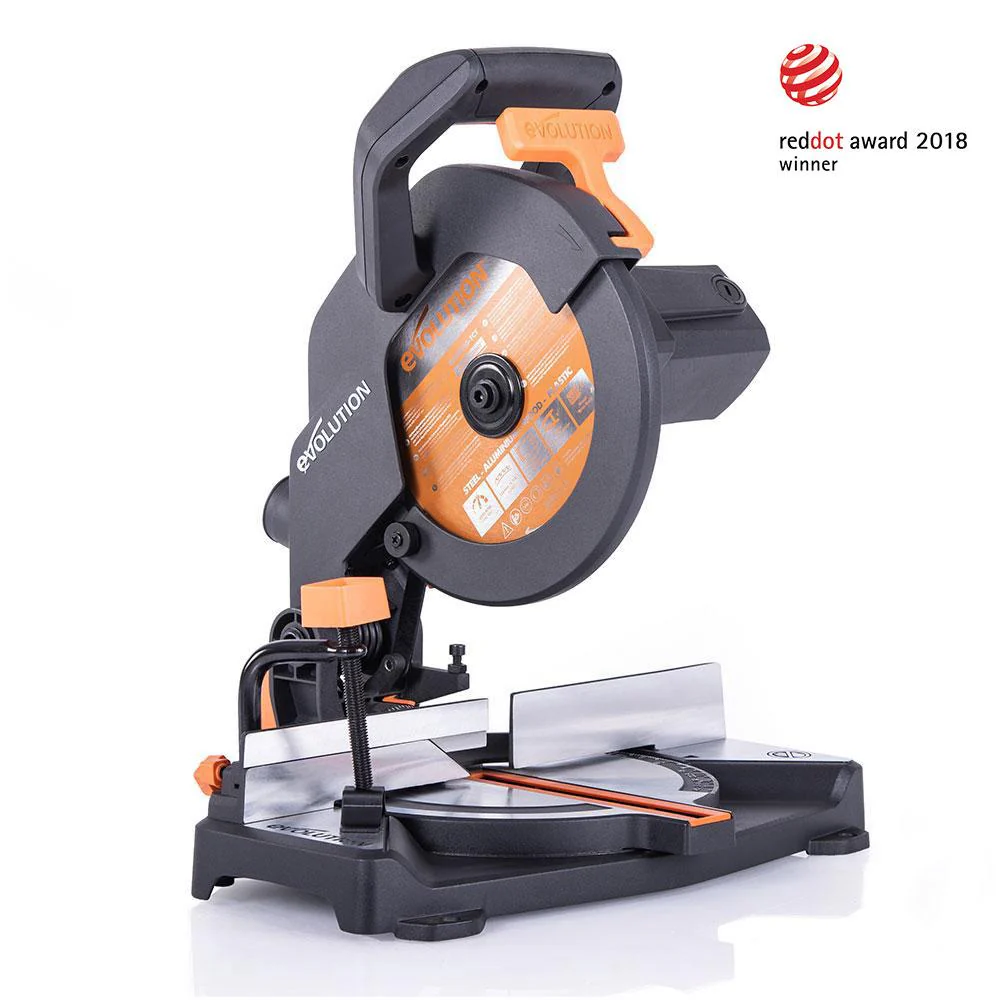 Evolution R210CMS+ 210mm 1200w Compound Mitre Saw With TCT Multi-Material Cutting Blade - Image 2