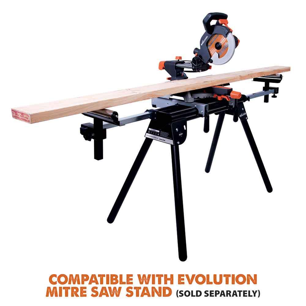Evolution R210SMS 210mm Sliding Mitre Saw With TCT Multi-Material Cutting Blade - Image 17