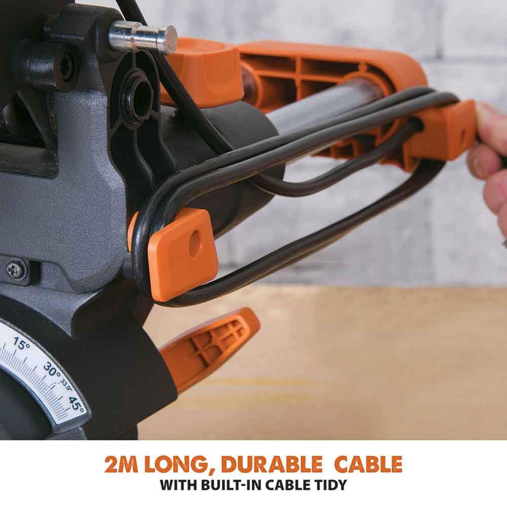Evolution R210SMS 210mm Sliding Mitre Saw With TCT Multi-Material Cutting Blade - Image 18