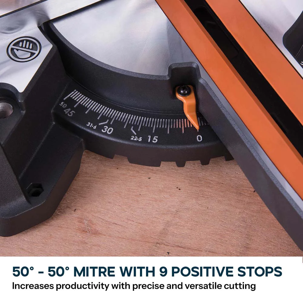 Evolution R210SMS+ 210mm Sliding Compound Mitre Saw With TCT Multi-Material Cutting Blade - Image 7