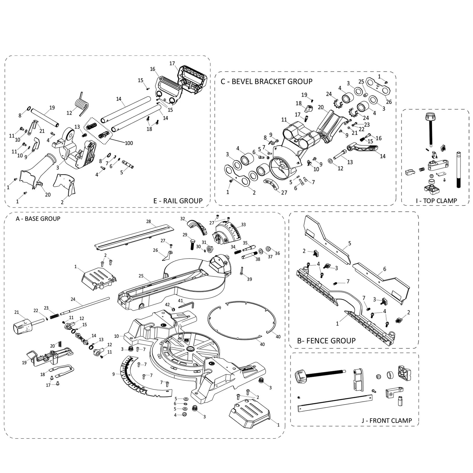 R255SMS-DB-Li Spare Parts (Base) - Image 2