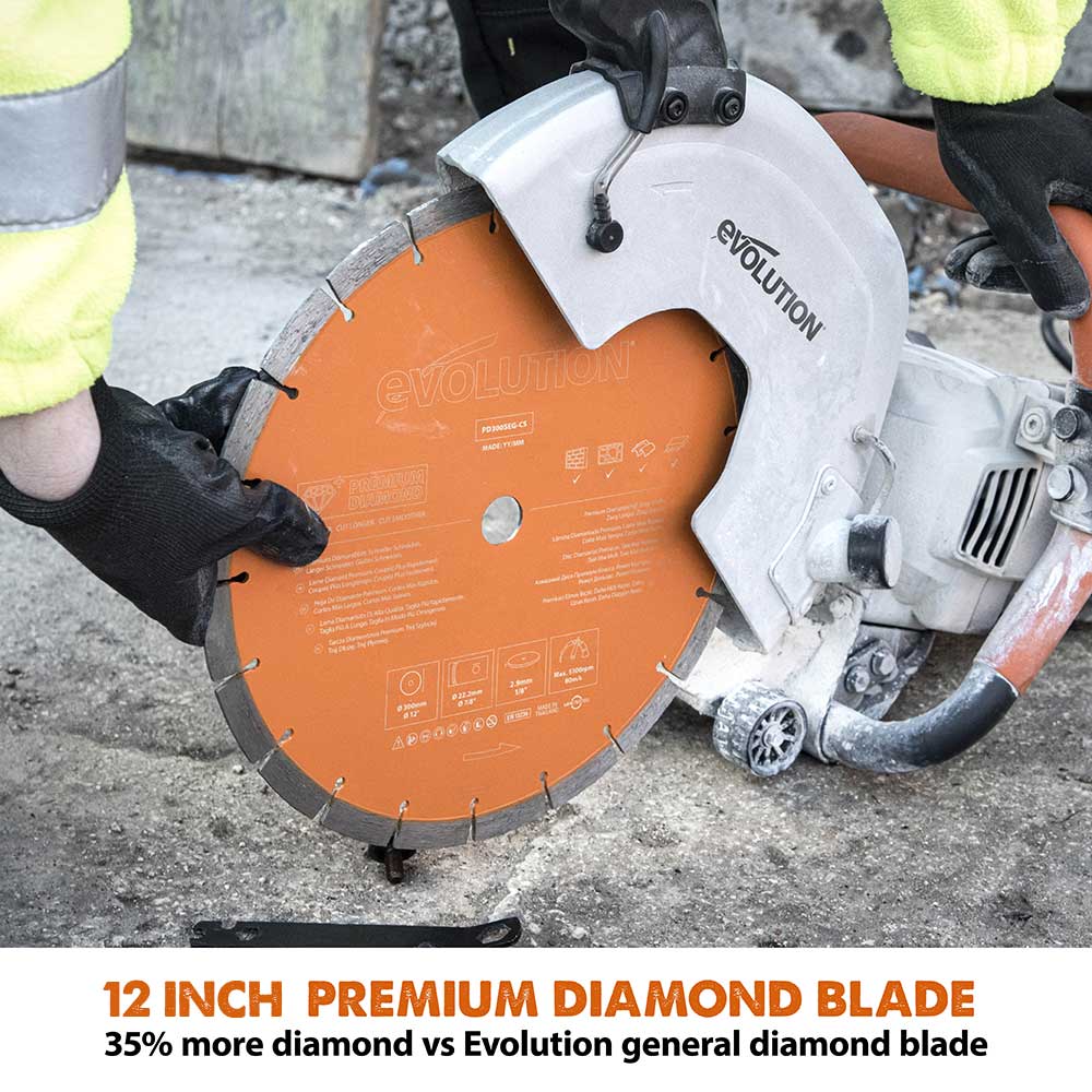 R300DCT+ Electric Disc Cutter with Foot Pump Water Bottle, Bag & Extra Blade Bundle - Image 13