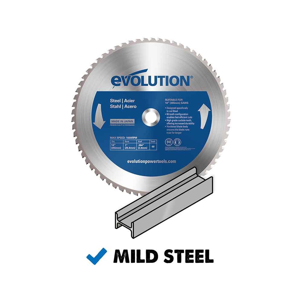 Evolution R355CPS 355mm Chop Saw + Extra 355mm Blade + Chop Saw Stand Bundle - Image 3