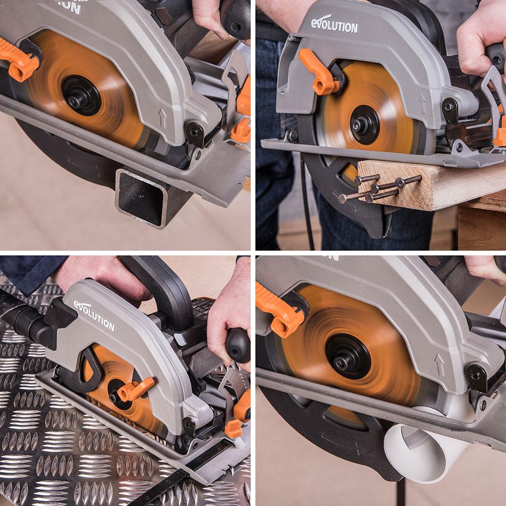 Evolution 185mm Multi-Material Cutting 20T Blade R185TCT-CS Circular & Chop Saws - Image 3