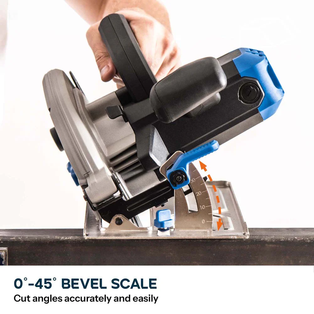 Evolution 185mm Metal Cutting Circular Saw with TCT Mild Steel Cutting Blade | 64mm Cut Depth | S185CCSL - Image 7