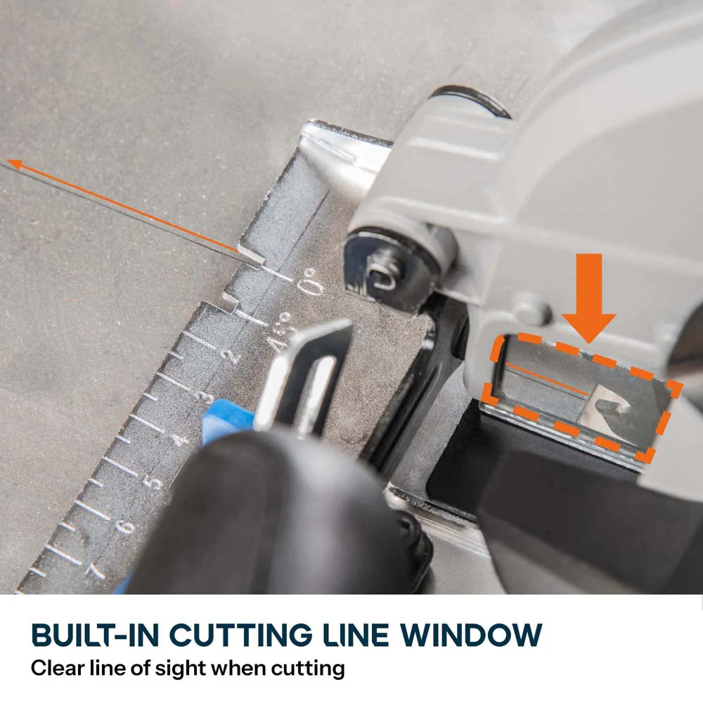 Evolution 185mm Metal Cutting Circular Saw with TCT Mild Steel Cutting Blade | 64mm Cut Depth | S185CCSL - Image 9