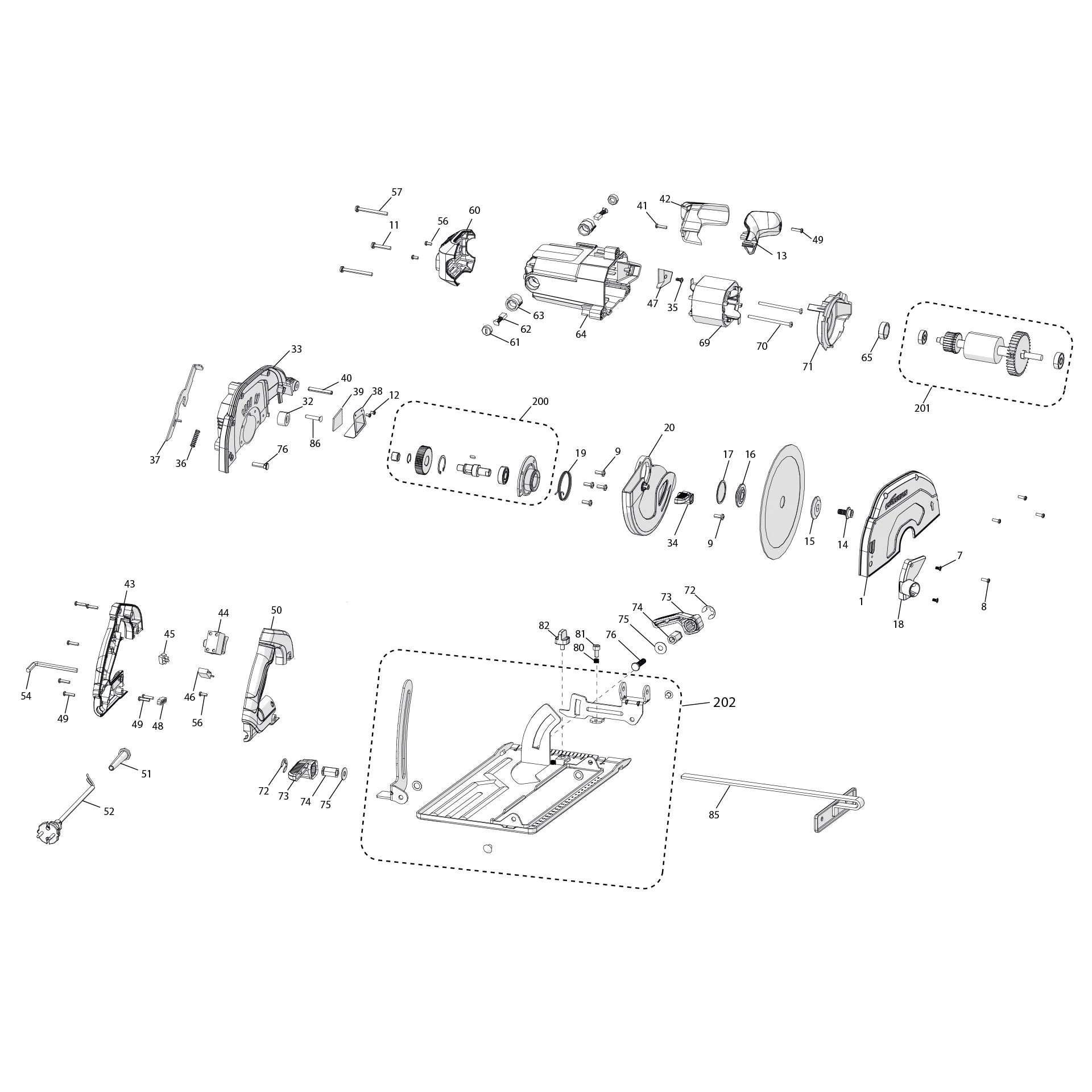 Evolution S185CCSL Circular Saw Spare Parts - Image 2